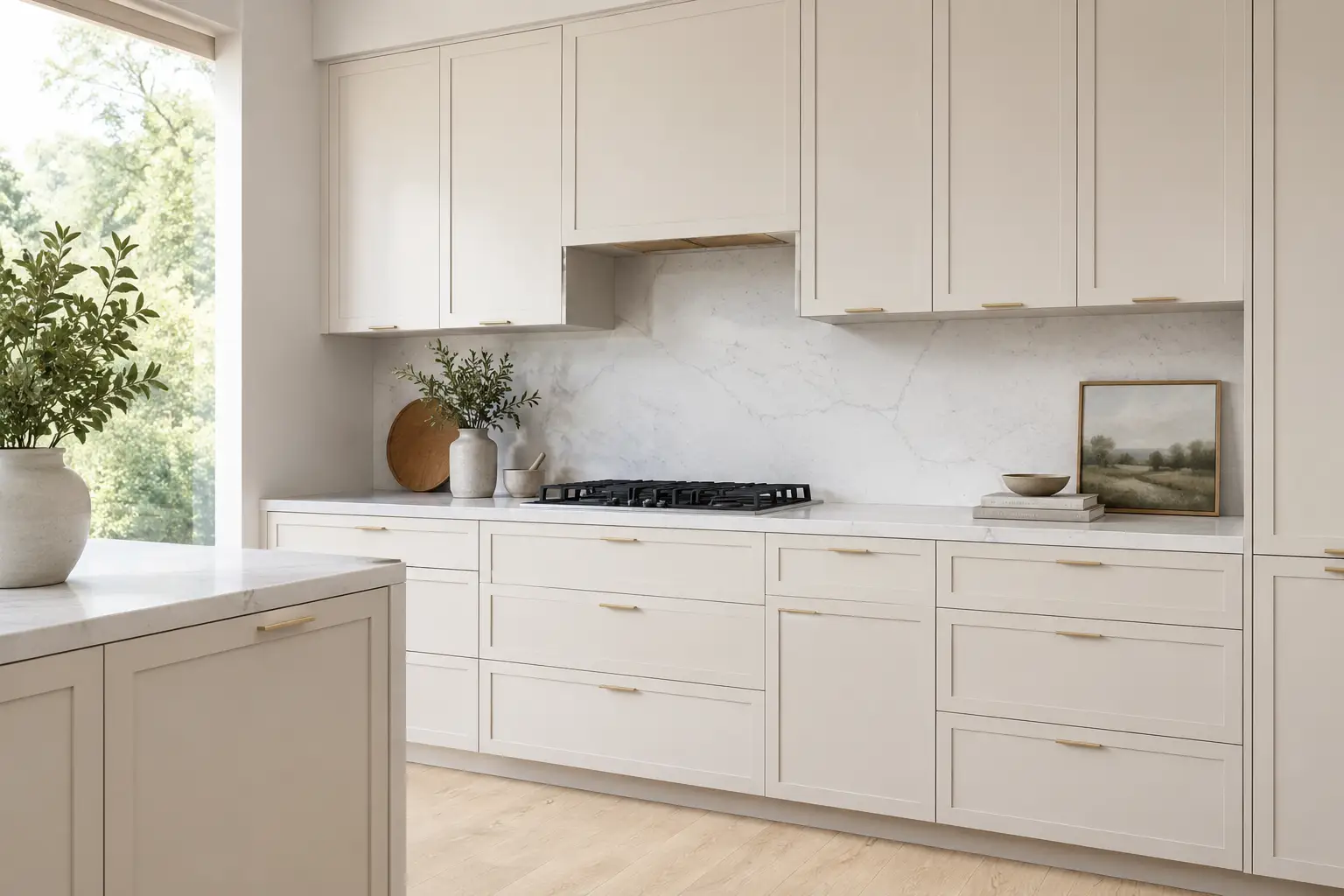 Sunlit White Shaker Layout