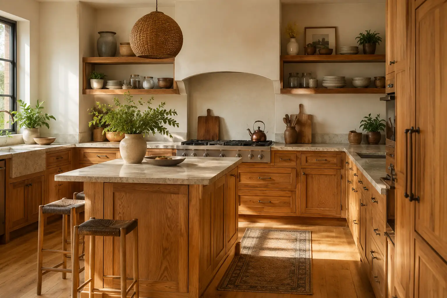 Golden Oak Luxury Kitchen
