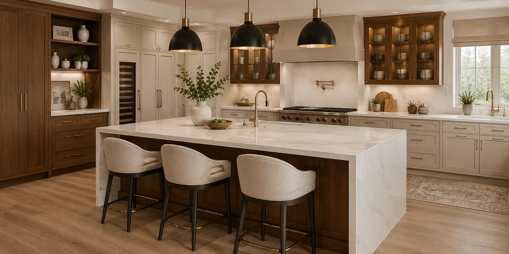 Mixed Wood Statement Kitchen