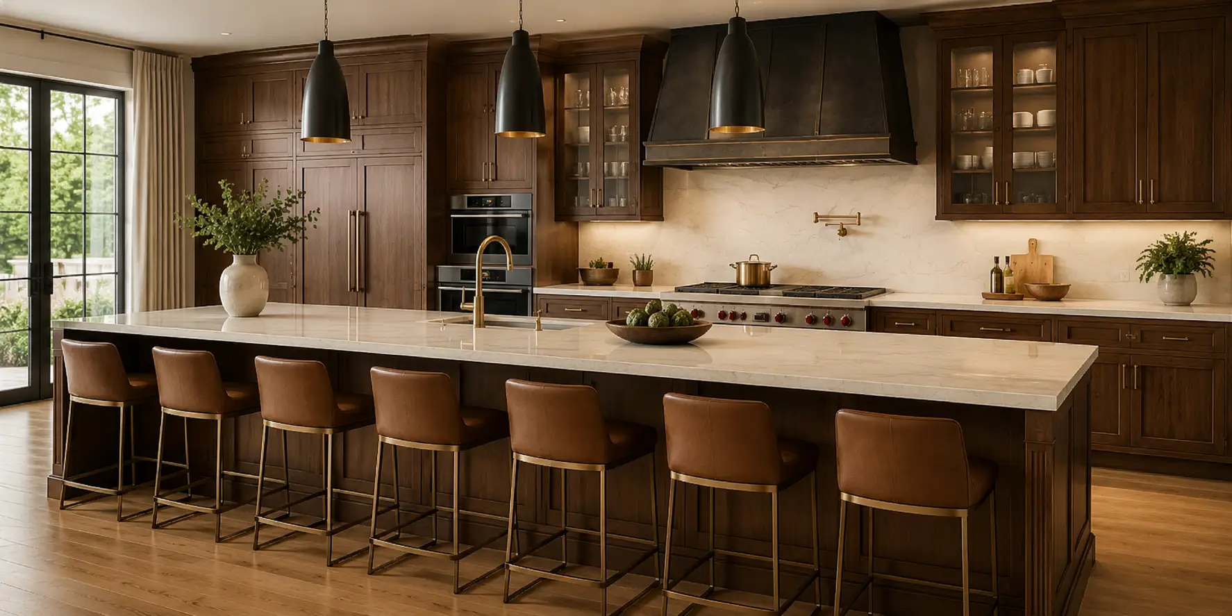 Walnut Island Luxury Kitchen