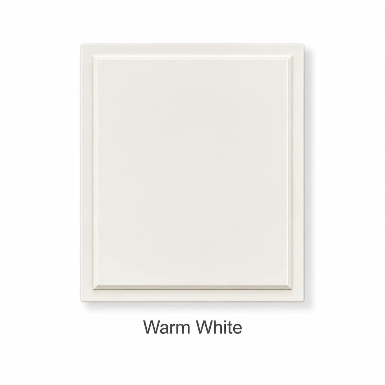 Warm White cabinet finish