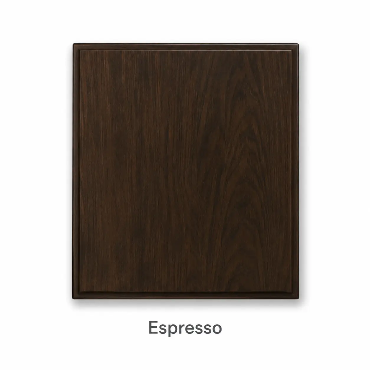 Espresso cabinet finish
