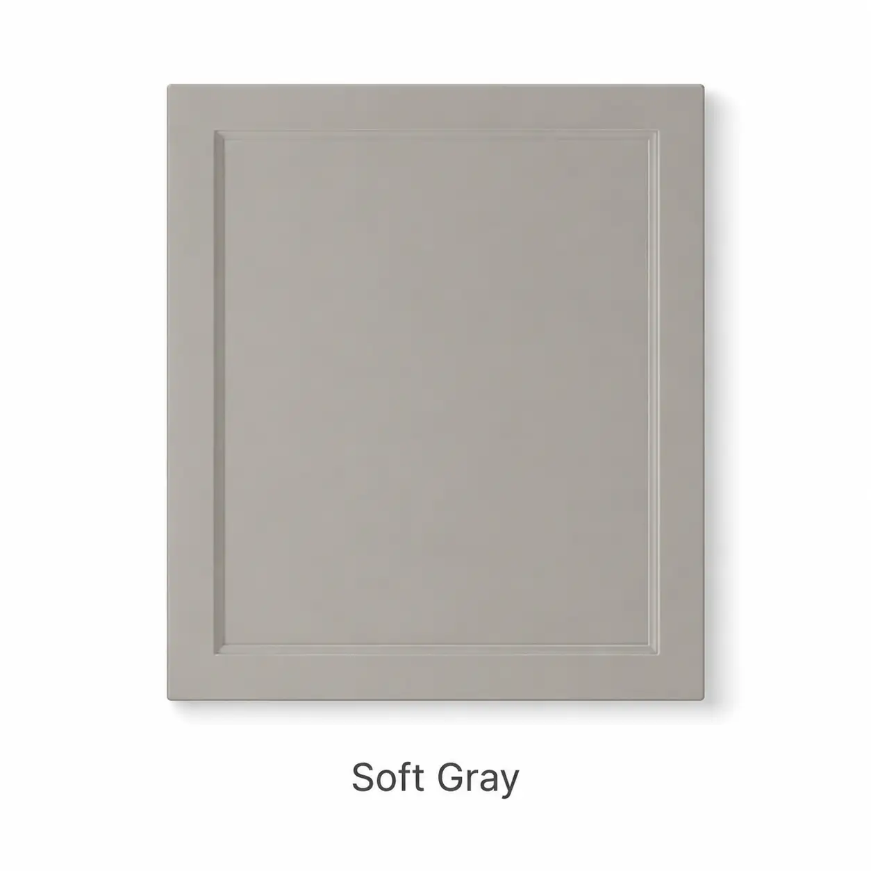 Soft Gray cabinet finish